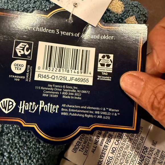 Warner Bros. Harry Potter Blue Pillow NWT - Picture 3 of 10
